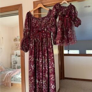 Ivy City Co Plum Floral mommy+ me Set